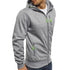 Cotton Mens Hoodies Zipper Sports Casual Wear Zipper 2019 Fashion Tide Jacquard Hoodies Fleece Jacket Fall Sweatshirts Coat - menochic
